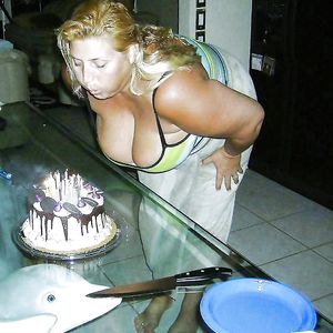 Cleavage big boob woman 3