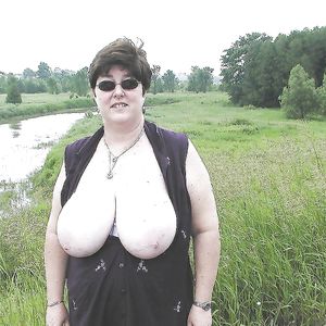 big tits outdoor flashing