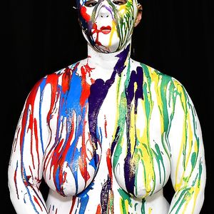 1-11-18 Body Painting My Wife's Big Tits