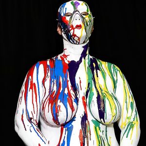 1-11-18 Body Painting My Wife's Big Tits