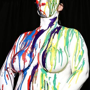 1-11-18 Body Painting My Wife's Big Tits