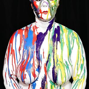 1-11-18 Body Painting My Wife's Big Tits