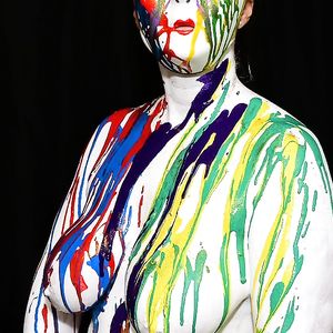 1-11-18 Body Painting My Wife's Big Tits