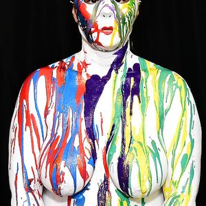 1-11-18 Body Painting My Wife's Big Tits