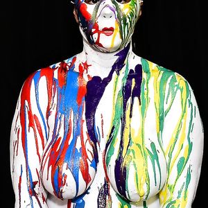 1-11-18 Body Painting My Wife's Big Tits