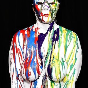 1-11-18 Body Painting My Wife's Big Tits