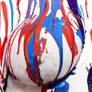 1-11-18 Body Painting My Wife's Big Tits