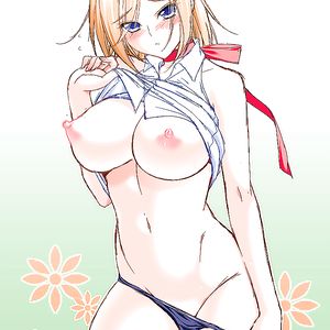 Busty Hentai Girls Flashing Their Tits! - flashing