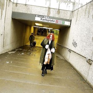 Jana in public - big boobs