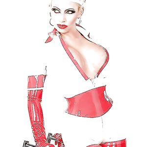 Leather and latex - big boobs