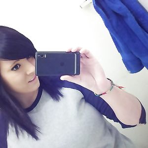 Super Busty Punk College Girl Gets Totally Nude - tits