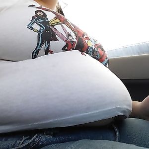 HUGE natural tits and big fat belly | Retired Album!!