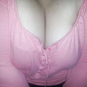 big cleavage of my wife
