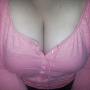 big cleavage of my wife