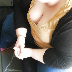 big cleavage of my wife
