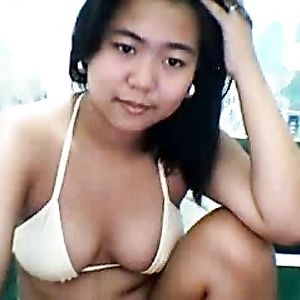 Beautiful Pinay girl with big tits and hairy pussy - big tits