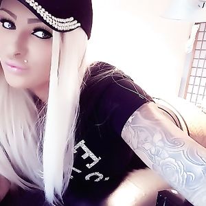 Mila Elaine - german tattood bimbo inked up big tits - bimbo