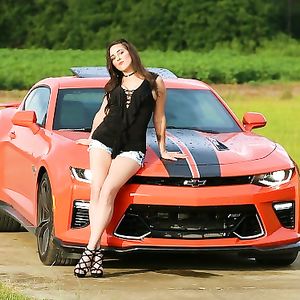 Sexy young babe with big tits - big tits