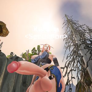 Renelia in her slutty mail armor - big boobs