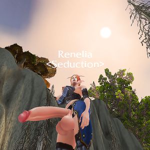 Renelia in her slutty mail armor - big boobs