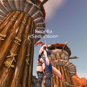 Renelia in her slutty mail armor - big boobs