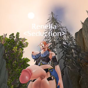 Renelia in her slutty mail armor - big boobs