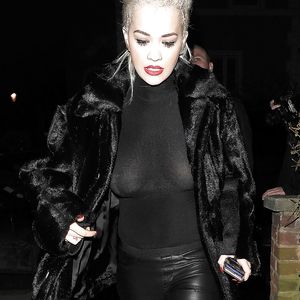 Rita Ora - See-through, braless (New) - babe