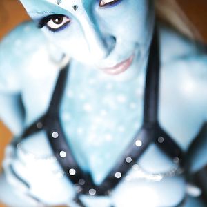 BDSM - Leather Harness for alien - pornstar