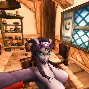 My Draenei girly, Hy'aani - big boobs