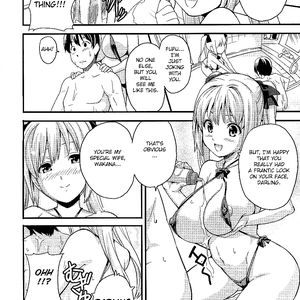 With my student and newly wed - cartoon