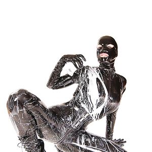 Catsuit and Milk - Latex - non-porn
