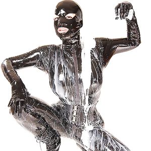 Catsuit and Milk - Latex - non-porn