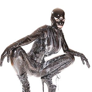 Catsuit and Milk - Latex - non-porn