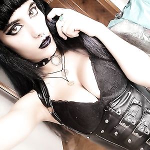 Goth girl with big tits - teen