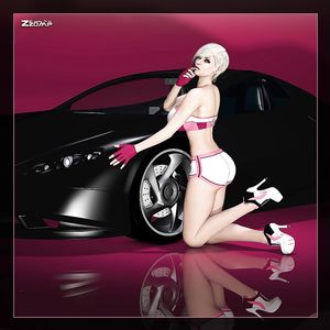 Carshow Chick - Interracial Blowjob - big boobs