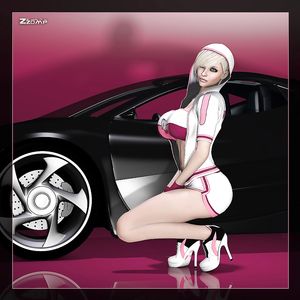 Carshow Chick - Interracial Blowjob - big boobs