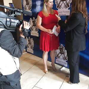 Thick Christian (CBN) white reporter Jennifer Wishon. - big boobs