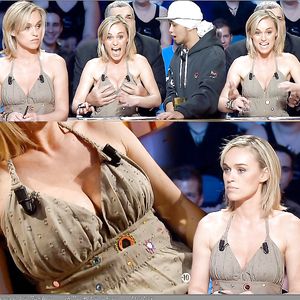 Hot french presenter Cecile De Menibus - celebrity