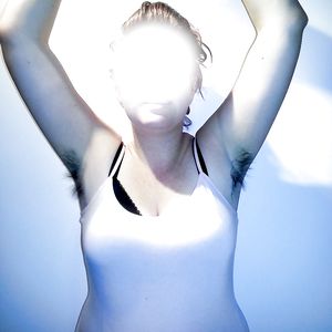 The Good Wife - Hairy pits, big tits and hairy pussy - amateur