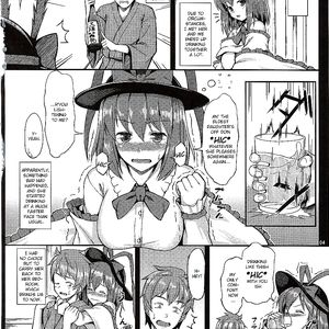 Busty girl at halloween party - cartoon