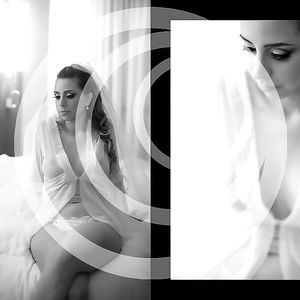 Set fotografico caldo di una sposina - stockings