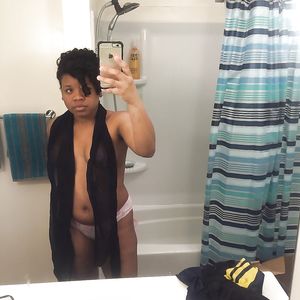 Natangia poses for you - black and ebony