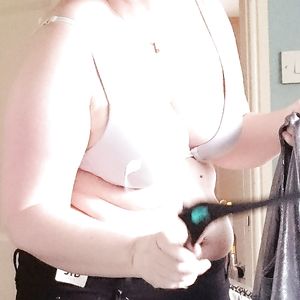 Wife Big Tits Whilst Dressing and Showering - big boobs