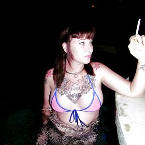 Neighbors pool - big boobs