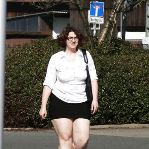 German BBW with Glasses - big boobs