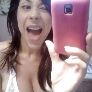 In the changing room - brunette