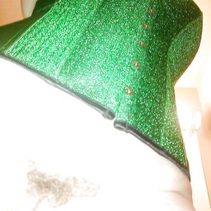 new green corset - asses