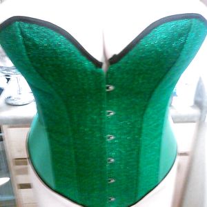 new green corset - asses