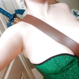 new green corset - asses