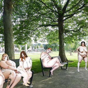 BBW Lovers Paradise - public nudity